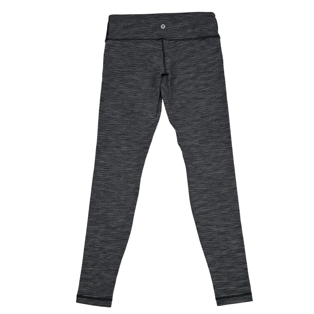 Lululemon Heathered Black Gray Workout‎ Leggings Yoga Pants